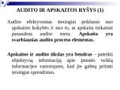 Audito samprata, reikšmė, tikslai  17 puslapis