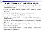 Audito samprata, reikšmė, tikslai  4 puslapis