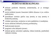 Audito samprata, reikšmė, tikslai  6 puslapis
