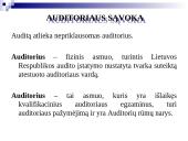 Audito samprata, reikšmė, tikslai  7 puslapis