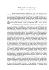 Kūrėjo paveikslas lietuvių prozoje