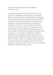 Apie kokias žmogiškąsias vertybes kalbama novelėje ,,Lazda"