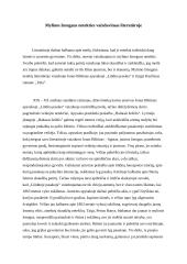 Mylimo žmogaus netekties vaizdavimas literatūroje
