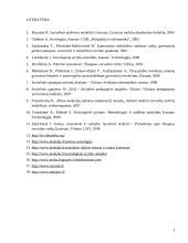 Tyrimo planas: Vaikų socialinės atskirties bendrojo lavinimo mokyklose priežastys 5 puslapis