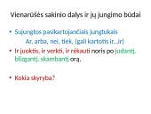 Vienarūšės sakinio dalys ir jų jungimo būdai 4 puslapis