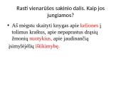 Vienarūšės sakinio dalys ir jų jungimo būdai 7 puslapis