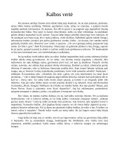 Kalbos vertė (rašinys)