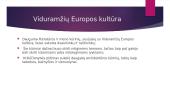 Viduramžių Europos kultūra:  skaidrės 2 puslapis