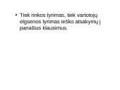 Vartotojų elgsenos tyrimai rinkodaros sprendimuose 2 puslapis