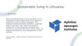 Sustainable living 3 puslapis