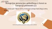 Korupcijos prevencija muitinės veikloje mažinant muitinės procedūrų pažeidimus 7 puslapis