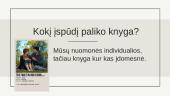 Dėl mūsų likimo ir žvaigždės kaltos - knygos pristatymas 9 puslapis