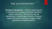 Klonavimas - skaidrės 2 puslapis