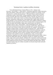 Talentingo kūrėjo ir aplinkos konfliktas literatūroje - pastraipa