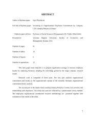 Organizacijos darbuotojų įsipareigojimo didinimas UAB „Senukų prekybos centro“ įmonės pavyzdžiu  5 puslapis
