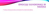 Emocijų suvokimas ir jų raiška 11 puslapis
