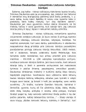 Simonas Daukantas - romantinės Lietuvos istorijos kūrėjas