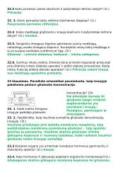Homeostazė ir šalinimas. Kontrolinis darbas 5 puslapis
