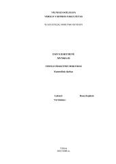 Vykdomos veiklos strategija:UAB "Skonis ir kvapas"
