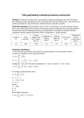 Volų pagrindinių techninių parametrų nustatymas 2 puslapis