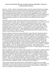 Lietuvos paveikslas Maironio lyrikoje (poetinė geografija, svarbiausi kraštovaizdžio ženklai)