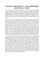 Jaunimo gyvenimo principai Juozo Grušo tragikomedijoje „Meilė, džiazas ir velnias“