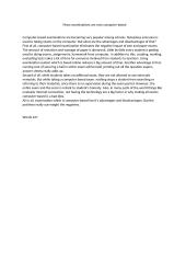 Advantages and disadvantages for students of computer based examinations