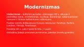 Modernizmas (skaidrės)