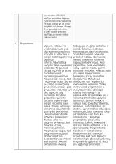 Filosofija apie ugdymą, filosofijos krypčių lentelė 4 puslapis