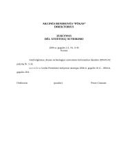 Akcinės bendrovės dokumentai 4 puslapis