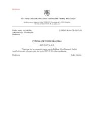 Esminių įmonės dokumentų pavyzdžiai 2 puslapis