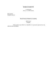 Esminių įmonės dokumentų pavyzdžiai 7 puslapis