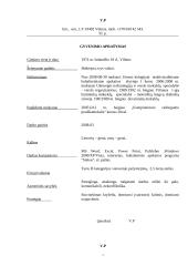 Dokumentų valdymas - esminiai dokumentai 2 puslapis