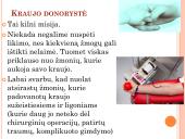 Kraujo donorystė (skaidrės) 11 puslapis