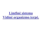 Limfinė sistema (skaidrės) 2 puslapis
