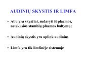 Limfinė sistema (skaidrės) 11 puslapis