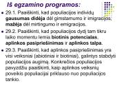 Populiacija. Veiksniai, lemiantys jos dydžio kitimą 2 puslapis