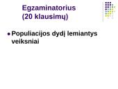 Populiacija. Veiksniai, lemiantys jos dydžio kitimą 20 puslapis