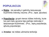 Populiacija. Veiksniai, lemiantys jos dydžio kitimą 3 puslapis