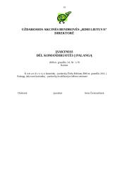 Dokumentų valdymas - pagrindiniai raštai 15 puslapis