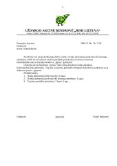 Dokumentų valdymas - pagrindiniai raštai 3 puslapis