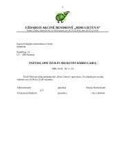 Dokumentų valdymas - pagrindiniai raštai 5 puslapis