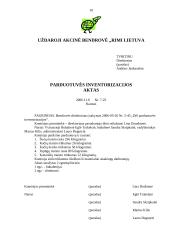 Dokumentų valdymas - pagrindiniai raštai 10 puslapis