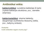Antibiotikai. Organizmo apsauga nuo žalingo aplinkos poveikio 17 puslapis