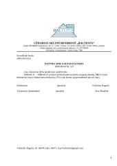 Dokumentų valdymas: UAB "Baltesta" 4 puslapis