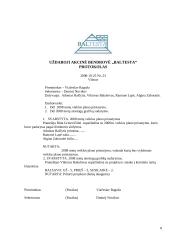 Dokumentų valdymas: UAB "Baltesta" 8 puslapis