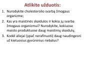 Su maistu gaunamų  medžiagų reikšmė  11 puslapis