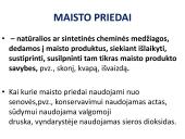 Maisto priedai. Maisto produktų sudėtis (skaidrės) 3 puslapis