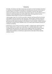 Opinion essay abut volunteering