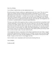 A letter of complaint - bus tour (vertinimas 10)